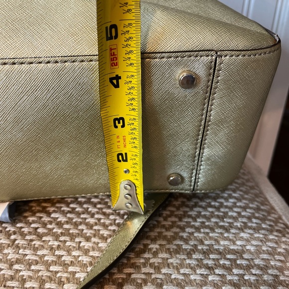 Kate Spade Cove Street Gold Metallic Satchel - Picture 13 of 14